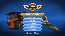 Toybox Turbos Title Screen